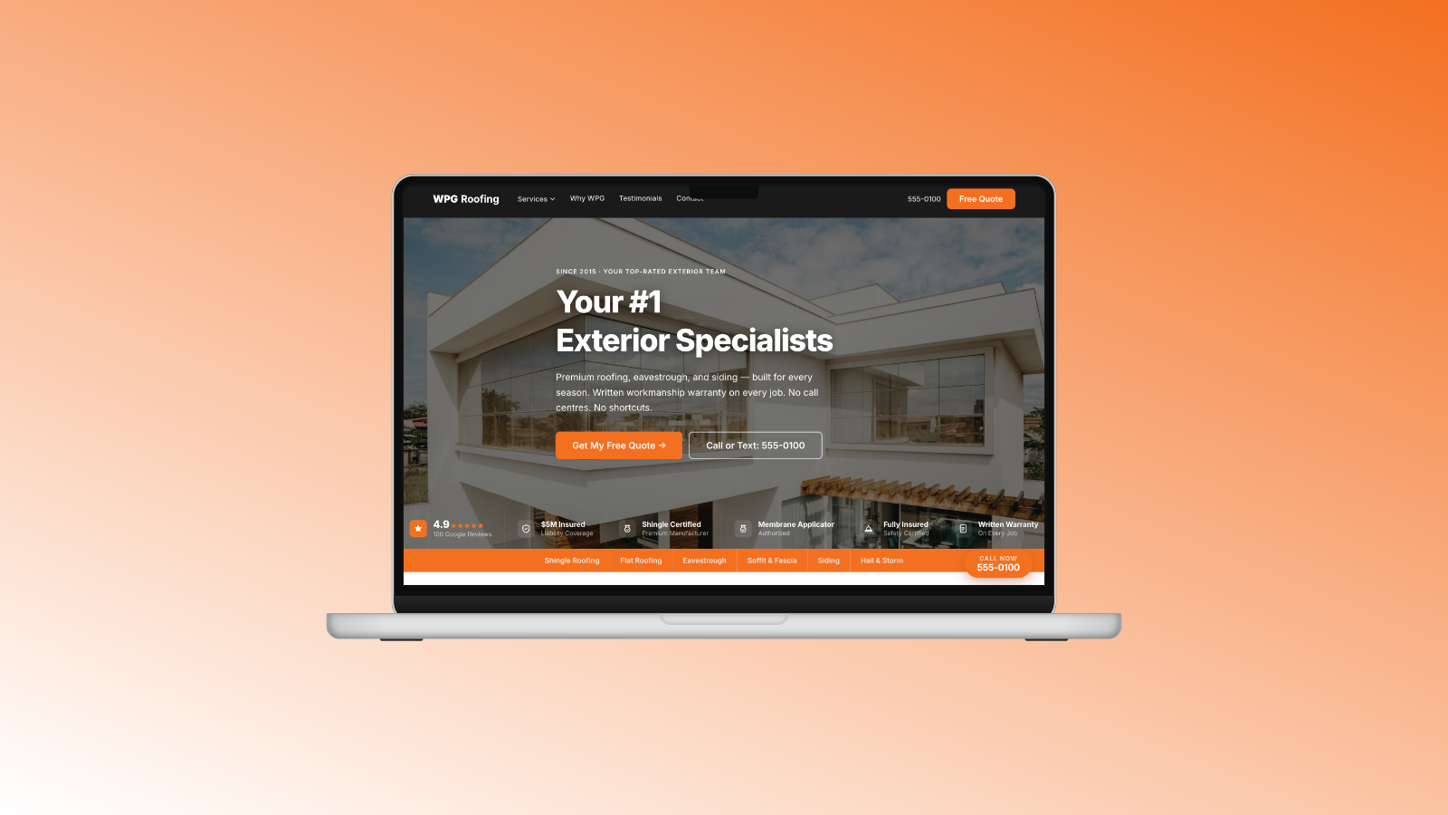 WPG Roofing Redesign